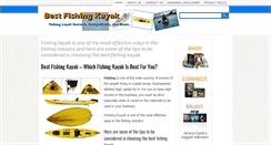 Desktop Screenshot of bestfishingkayaknow.com